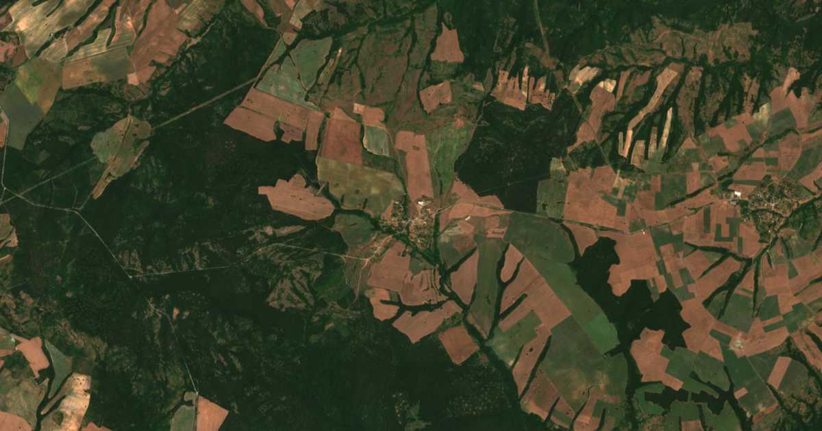 Hartă satelitară: Dennița