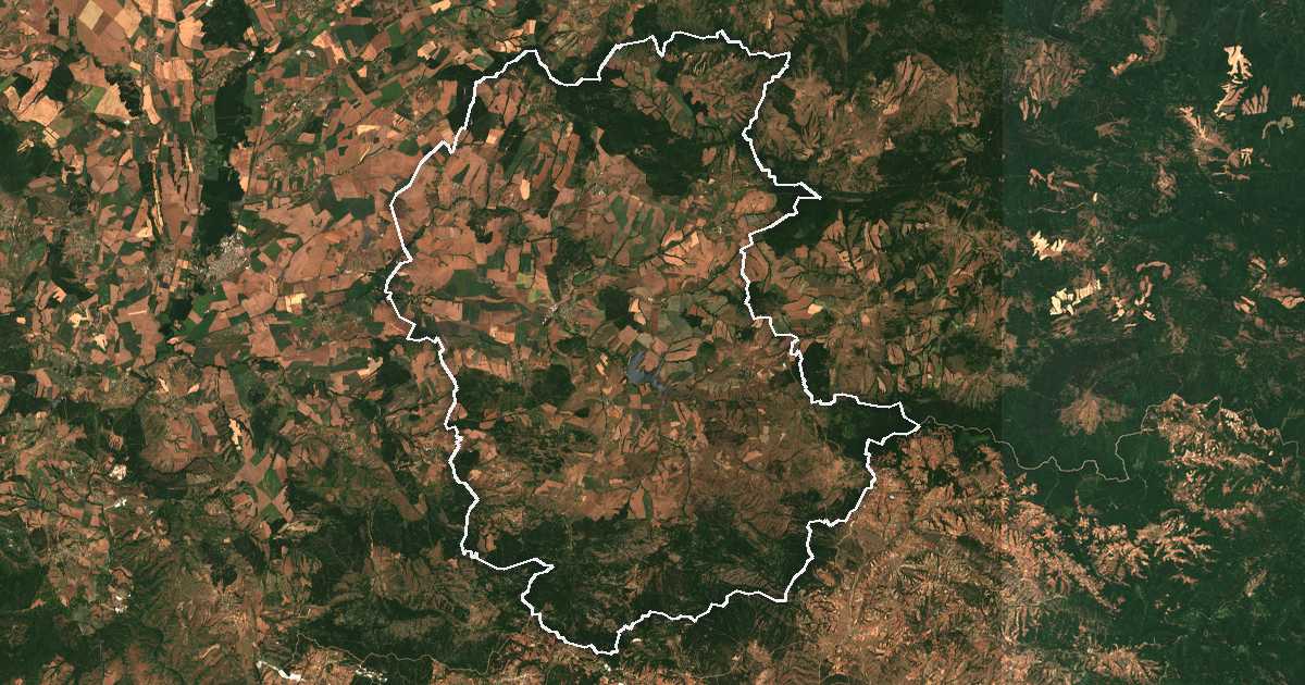 Imagine din satelit cu limita trasată: Bolearovo