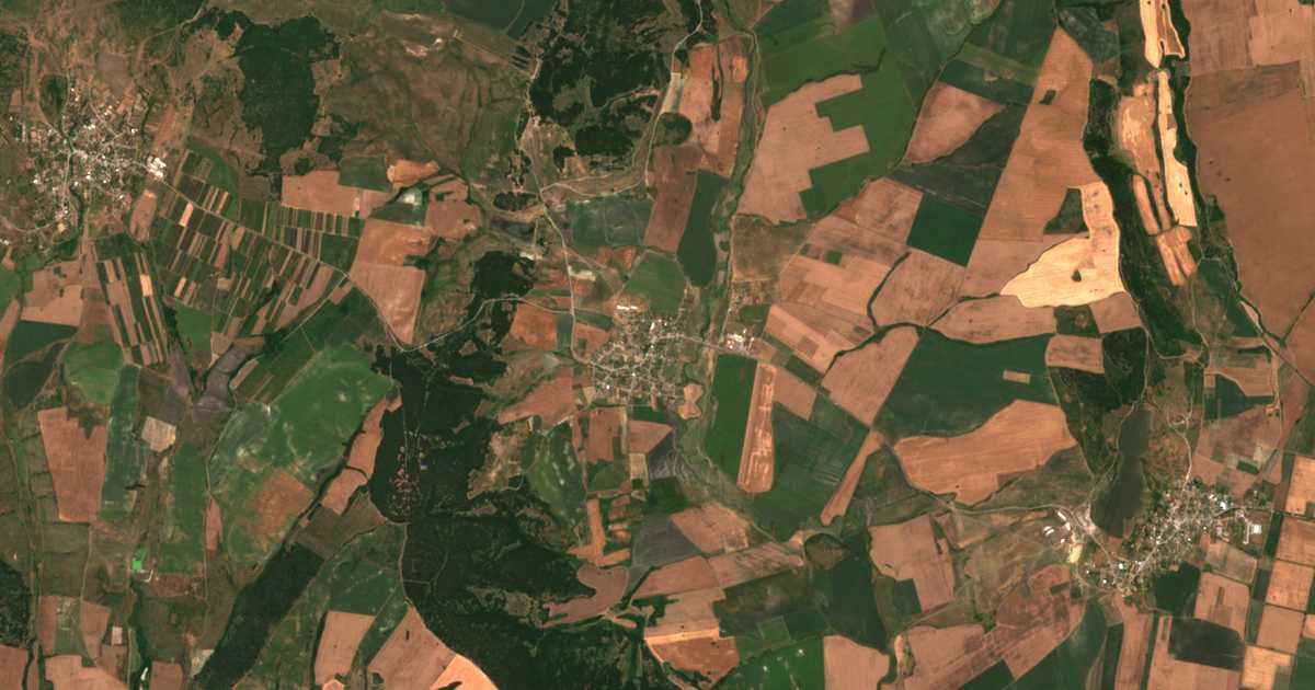 Hartă satelitară: Pcela