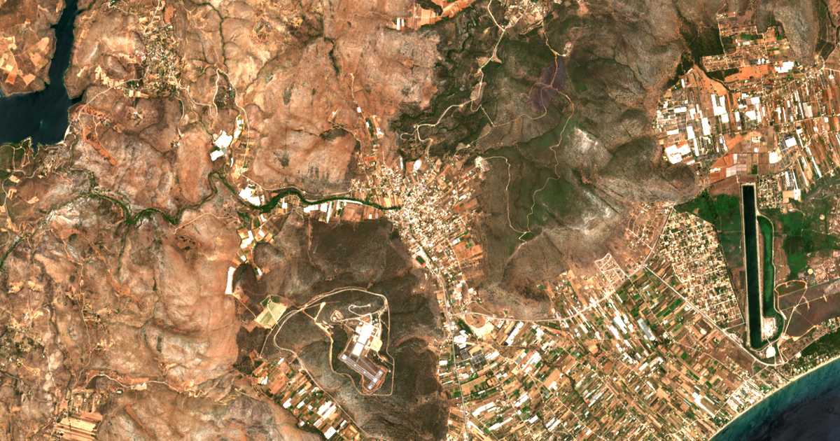 Hartă satelitară: Marathon (Grecia)