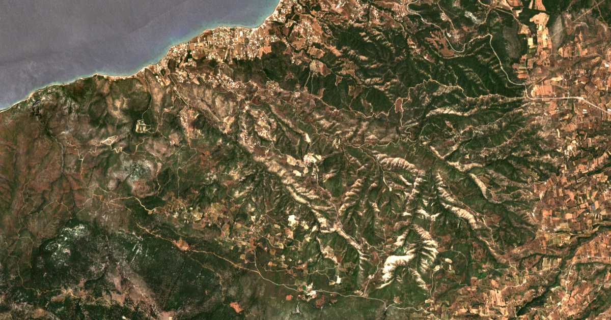 Hartă satelitară: Moní Agíou Ioánnou Prodrómou