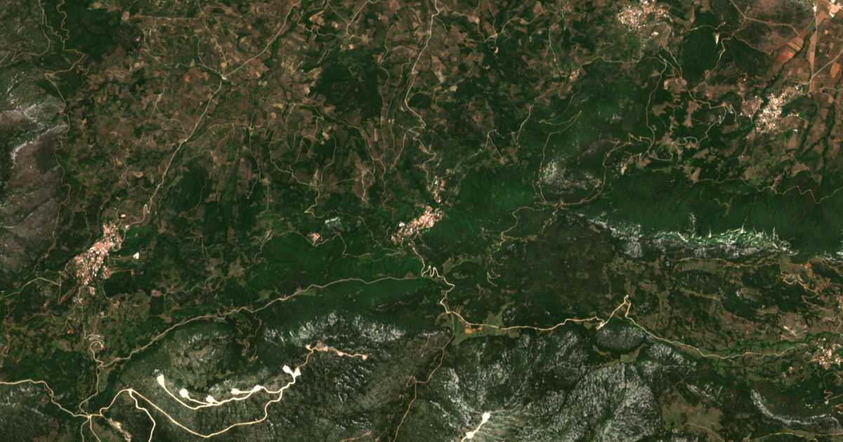 Hartă satelitară: Koróneia