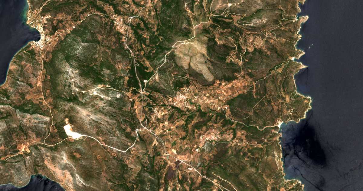 Hartă satelitară: Mesochória