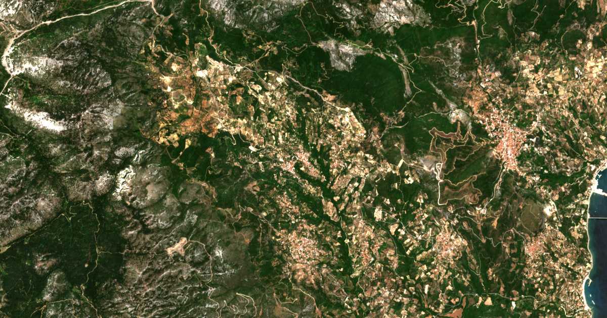 Hartă satelitară: Vítala