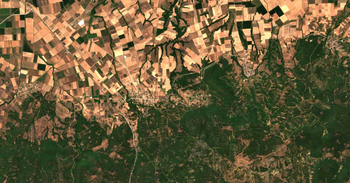 Hartă satelitară: Néos Palamás