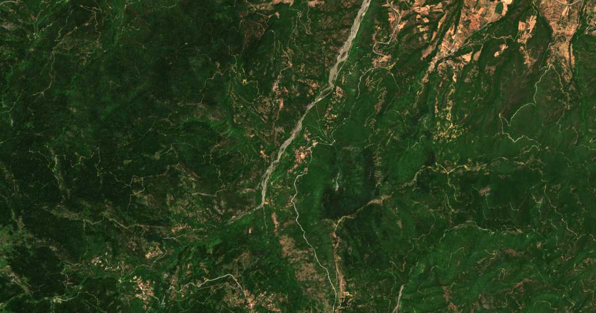 Hartă satelitară: Kanália