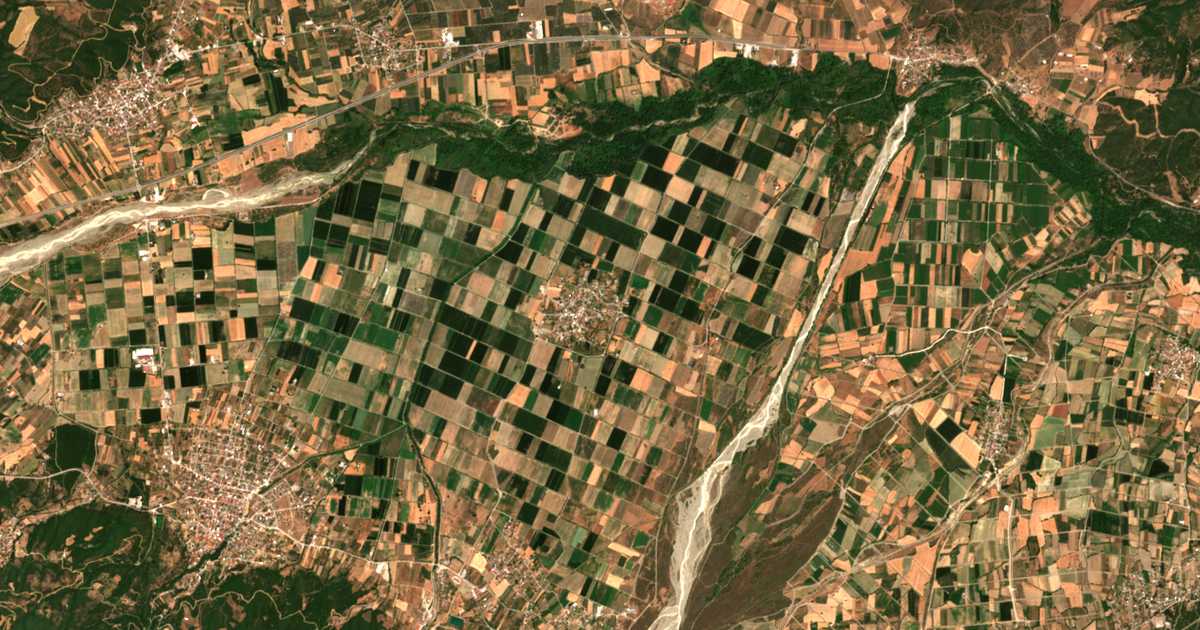 Hartă satelitară: Mesopotamiá