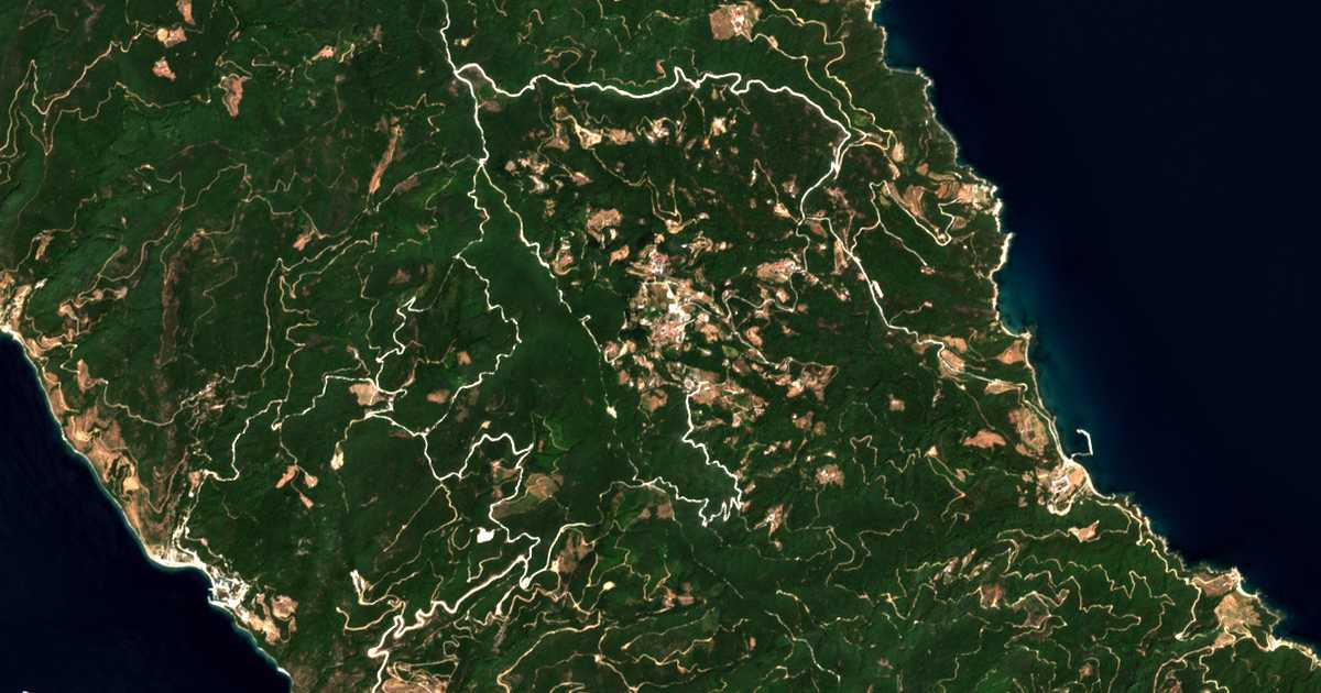 Hartă satelitară: Kareia