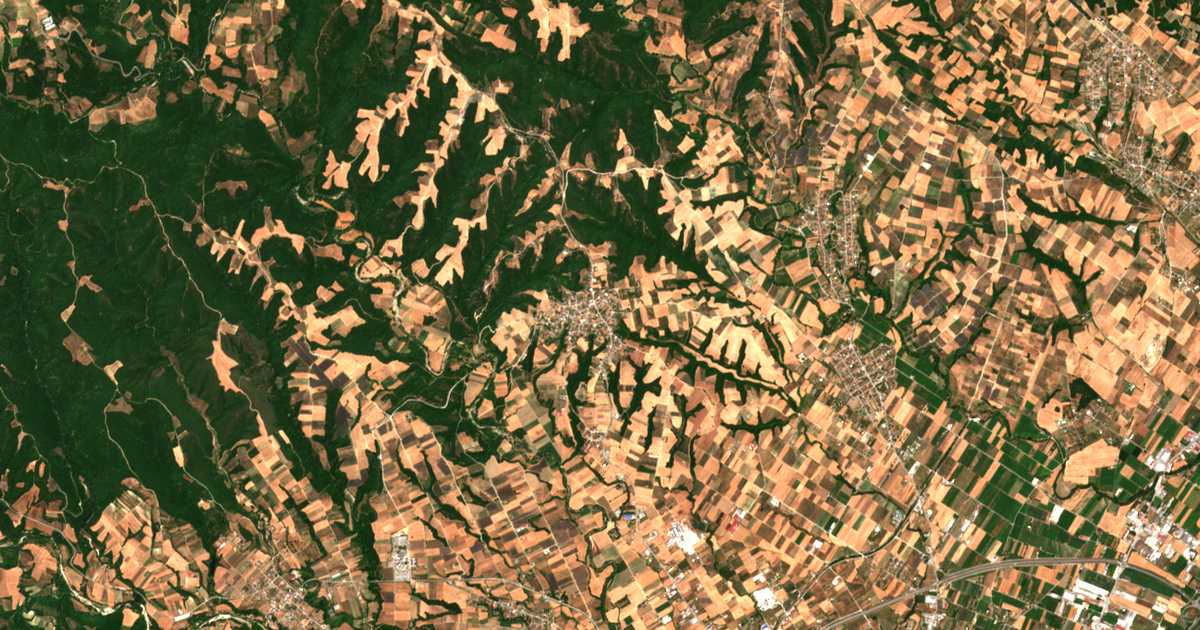 Hartă satelitară: Palaión Keramídion