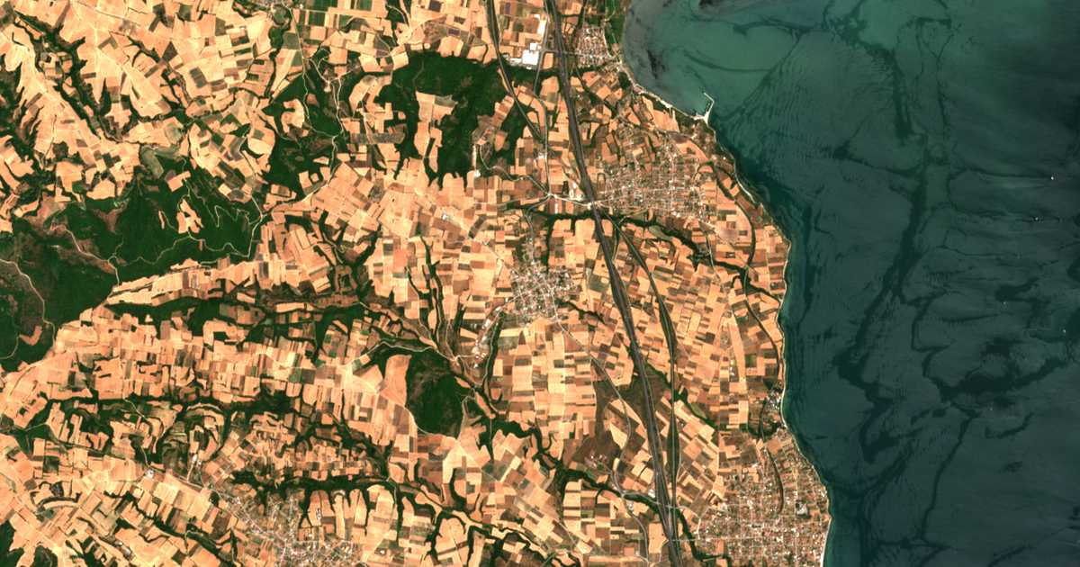 Hartă satelitară: Palaión Eleftherochórion