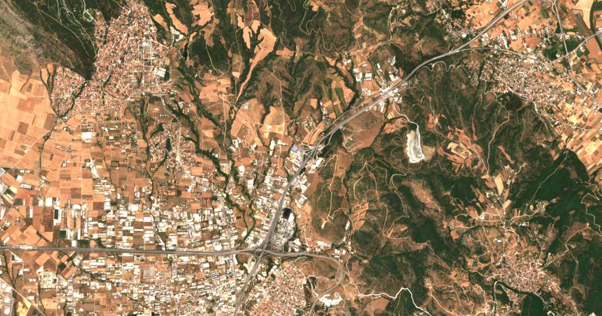 Hartă satelitară: Anthoúpoli