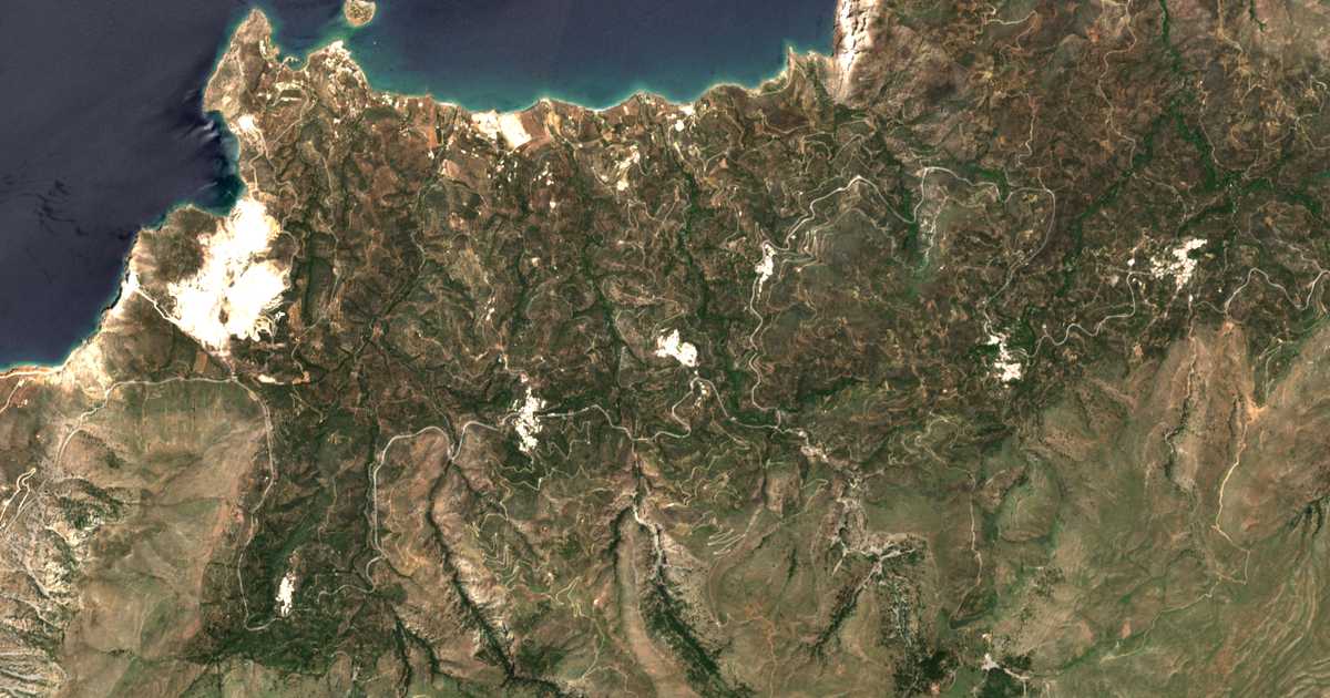 Hartă satelitară: Tourlotí