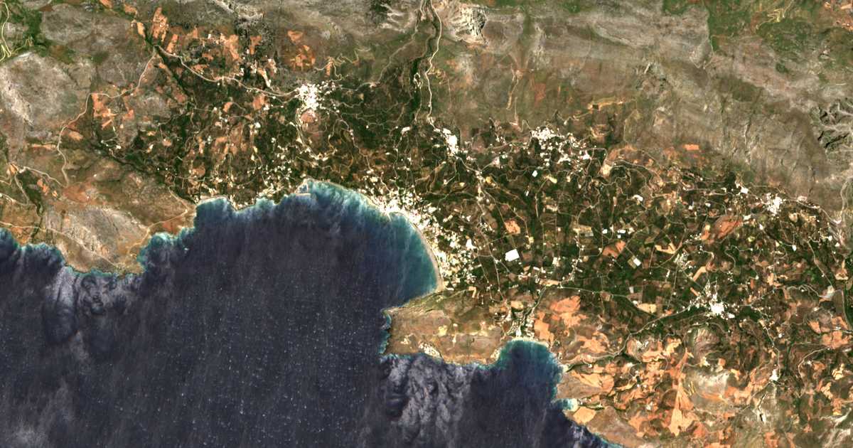 Hartă satelitară: Myrthianós Plakiás