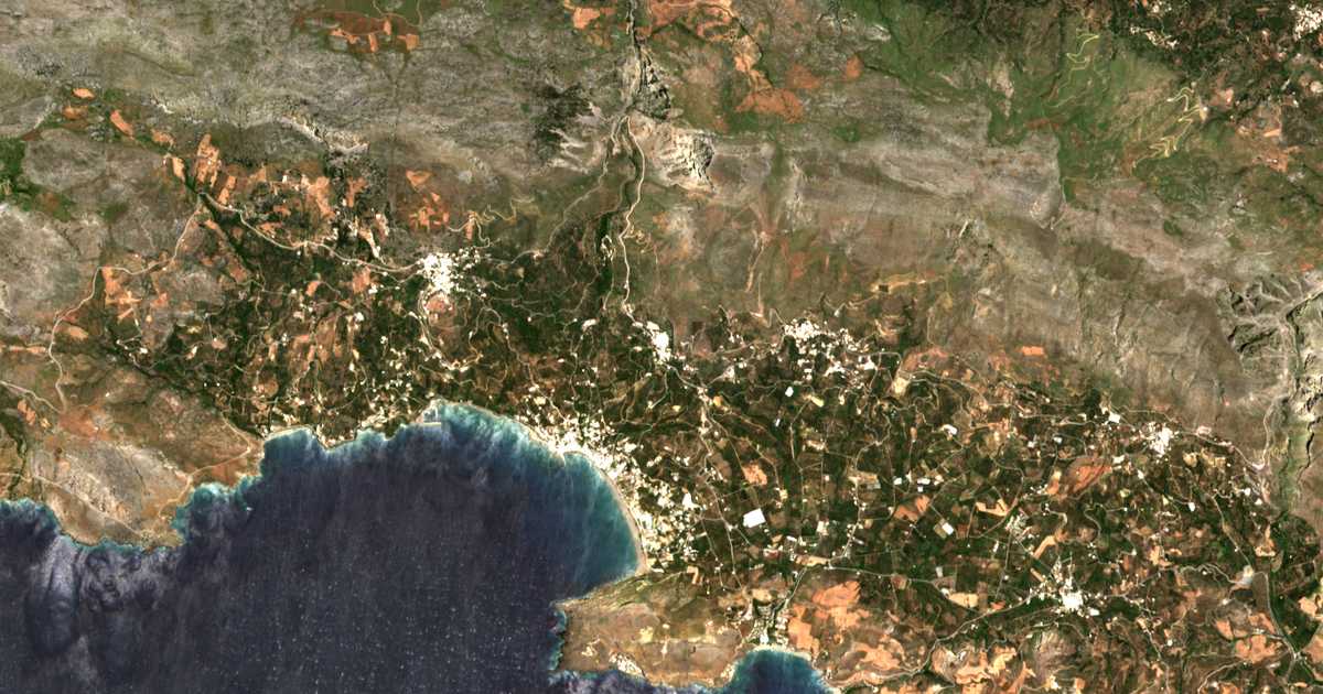 Hartă satelitară: Mýrthios