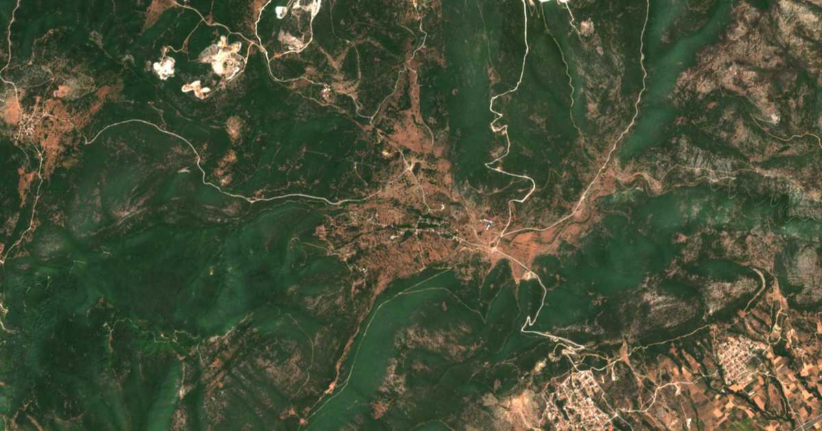 Hartă satelitară: Makrychórion