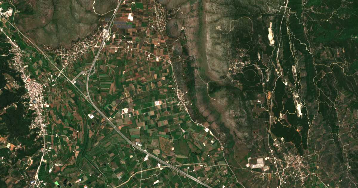 Hartă satelitară: Chanópoulon