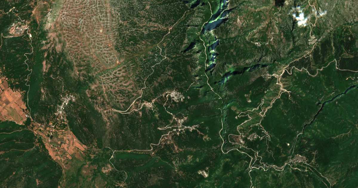 Hartă satelitară: Monodéndrion