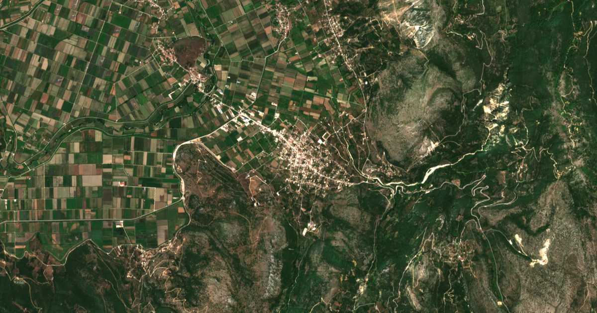 Hartă satelitară: Kanallákion