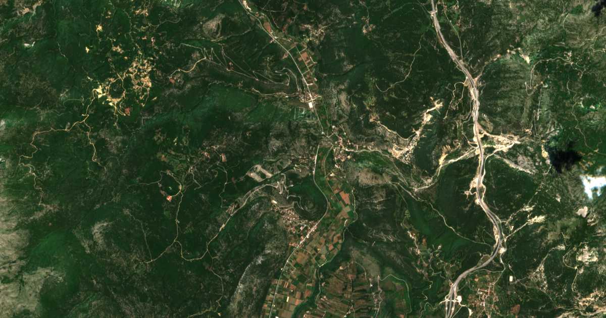 Hartă satelitară: Gonía