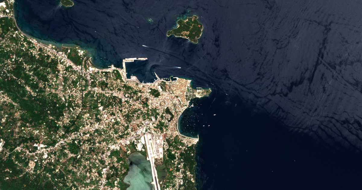 Hartă satelitară: Corfu