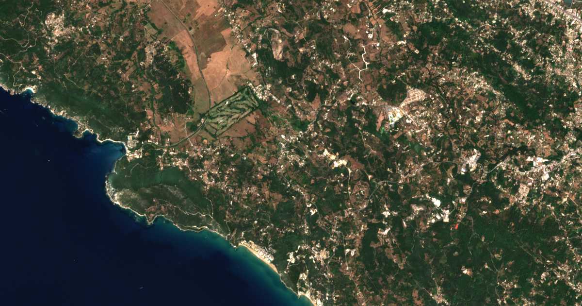 Hartă satelitară: Kokkínion