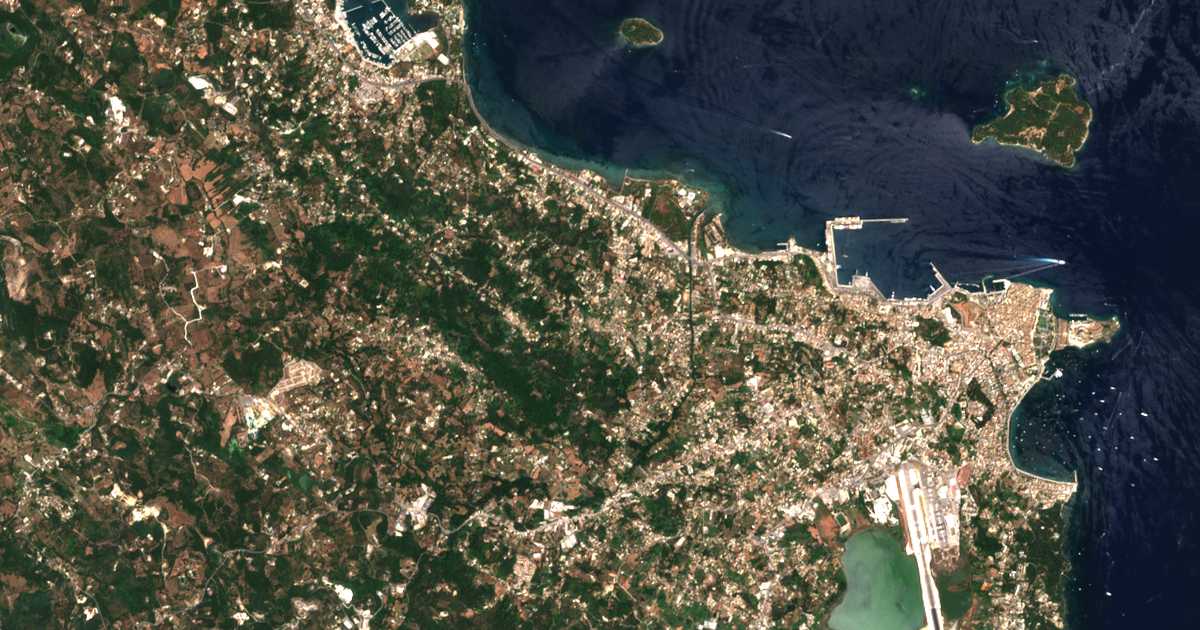 Hartă satelitară: Potamós
