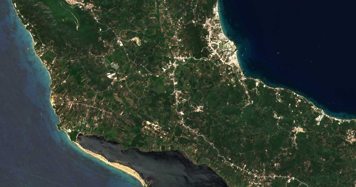 Hartă satelitară: Vragkaniótika