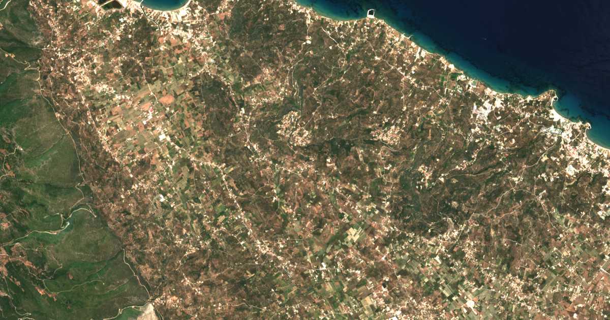 Hartă satelitară: Káto Gerakárion