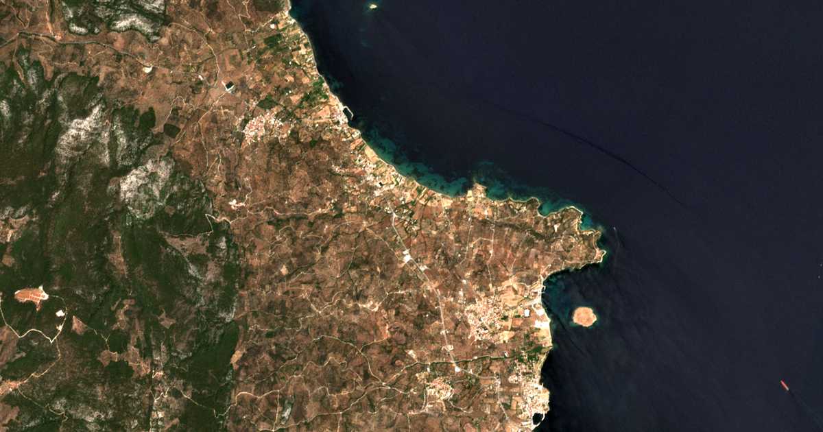 Hartă satelitară: Pýrgoi Thermís