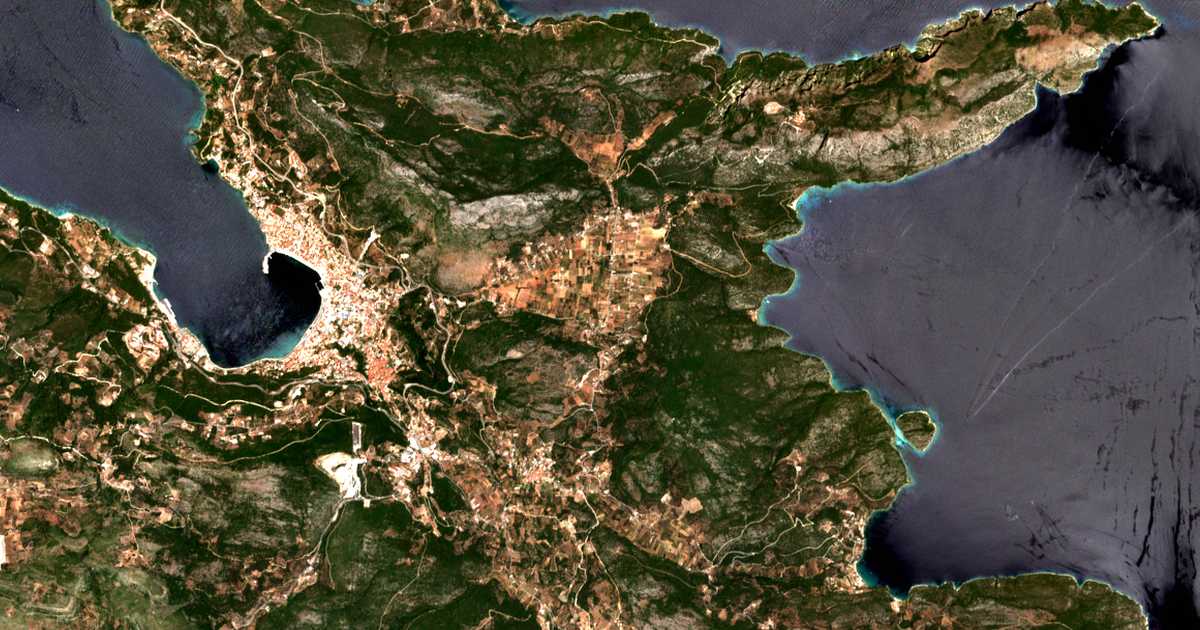 Hartă satelitară: Agía Zóni