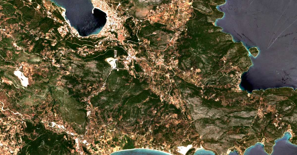 Hartă satelitară: Drosiá