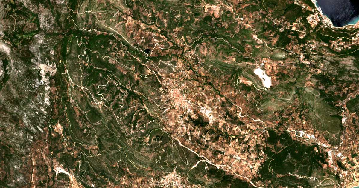 Hartă satelitară: Mytilinioí