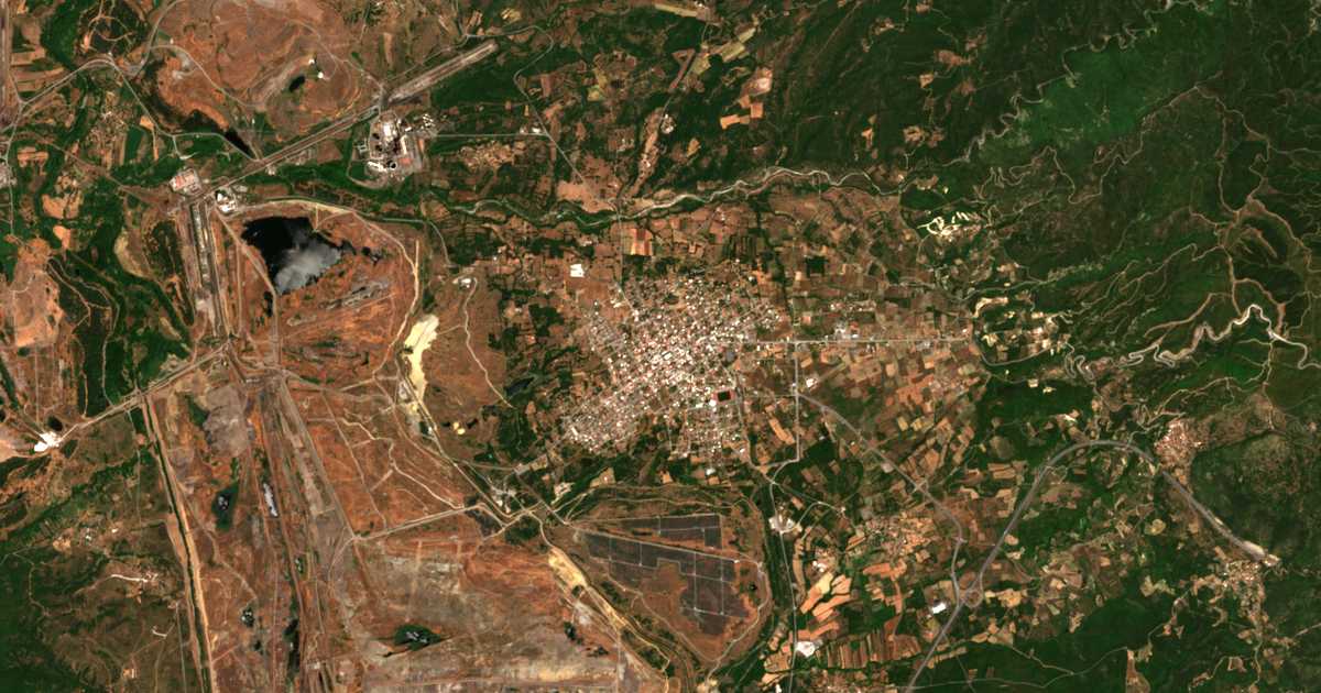 Hartă satelitară: Megalopolis