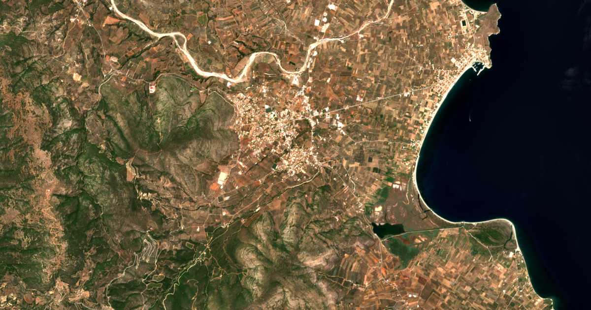 Hartă satelitară: Cheimeriní Meligoú