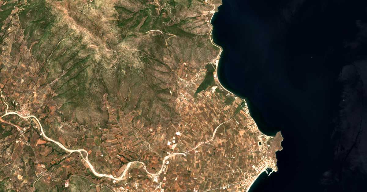 Hartă satelitară: Káto Vérvena
