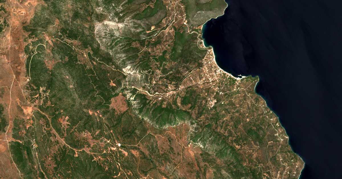 Hartă satelitară: Tyros