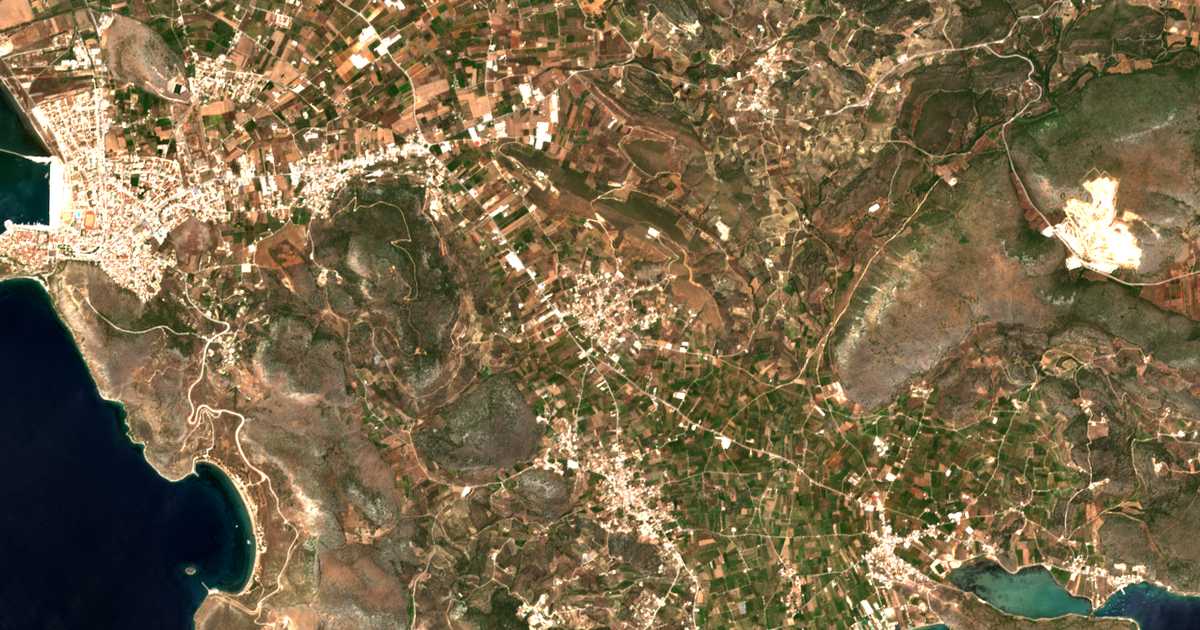 Hartă satelitară: Lefkákia