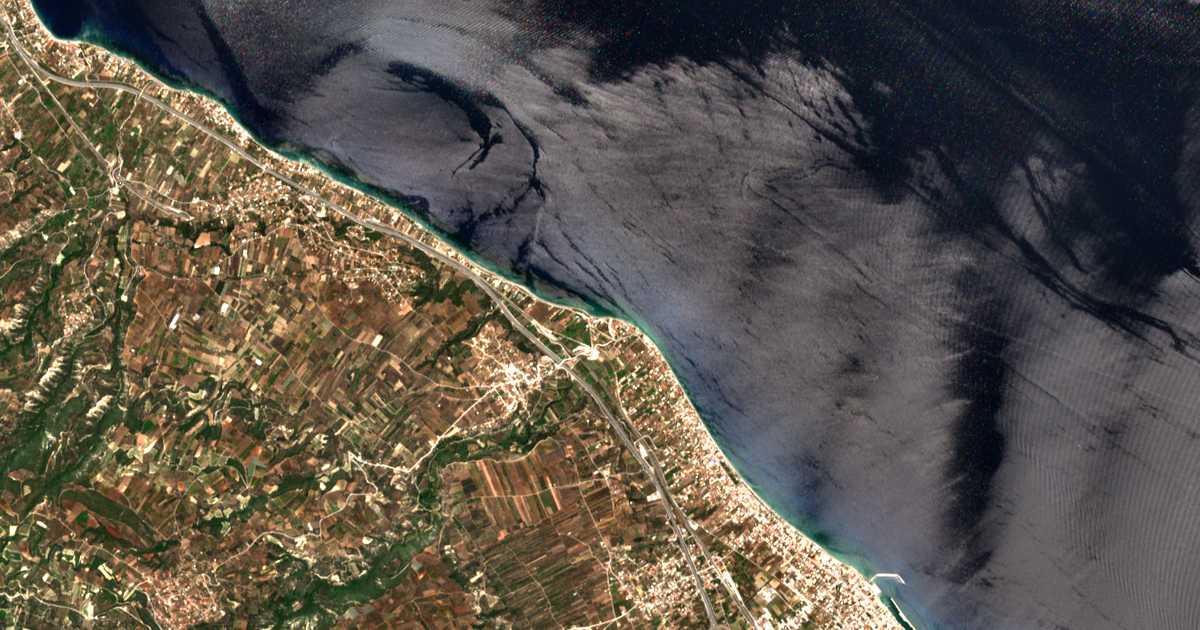 Hartă satelitară: Paralía