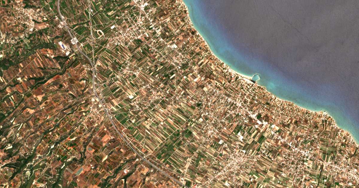 Hartă satelitară: Evangelístria