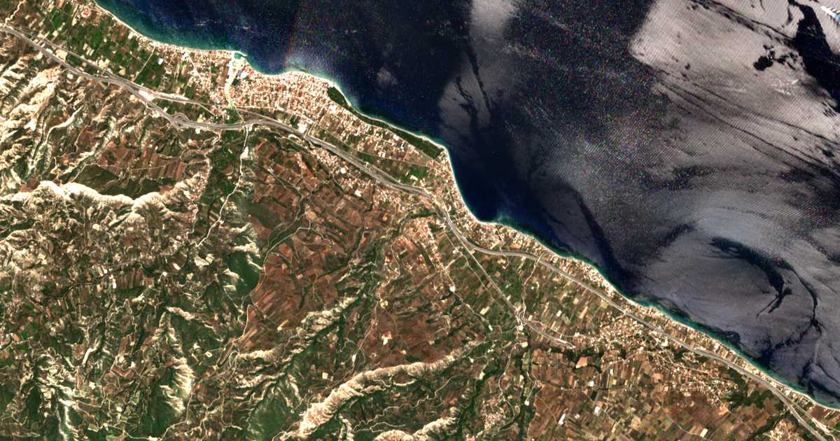 Hartă satelitară: Geliniátika