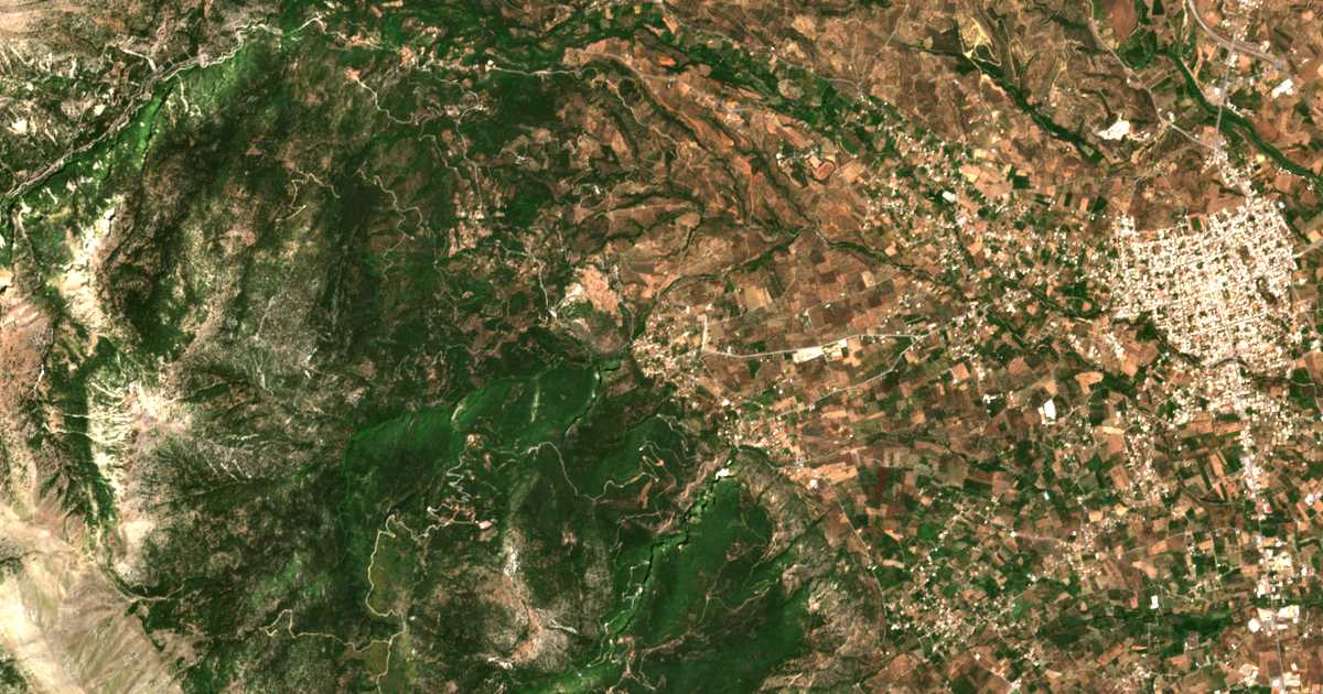 Hartă satelitară: Mystrás