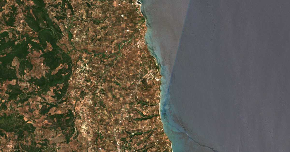 Hartă satelitară: Vounária