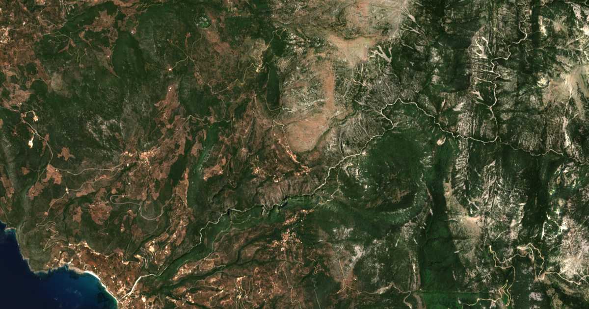 Hartă satelitară: Tséria