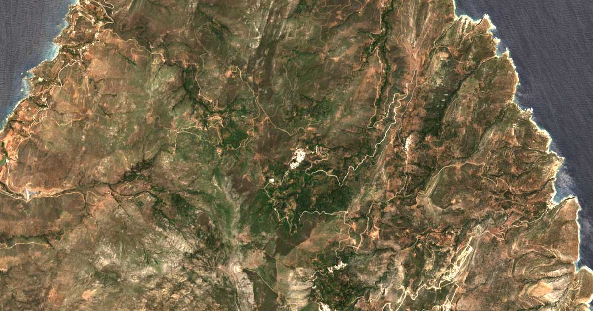 Hartă satelitară: Koronís