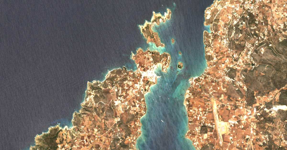 Hartă satelitară: Antíparos