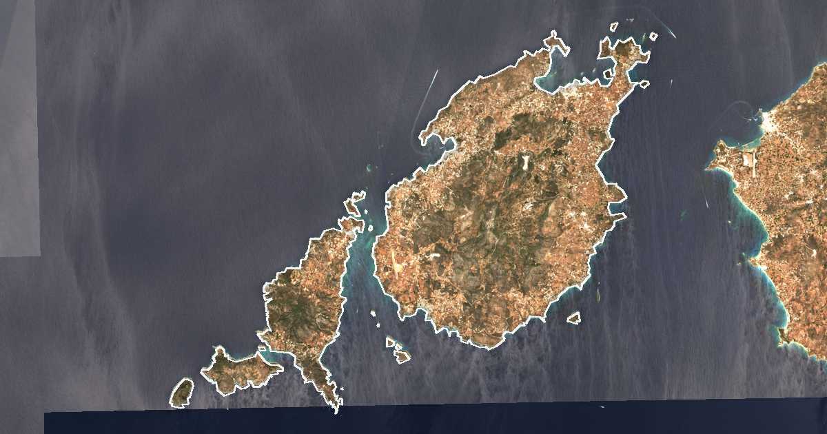 Imagine din satelit cu limita trasată: Perifereiakí Enótita Párou