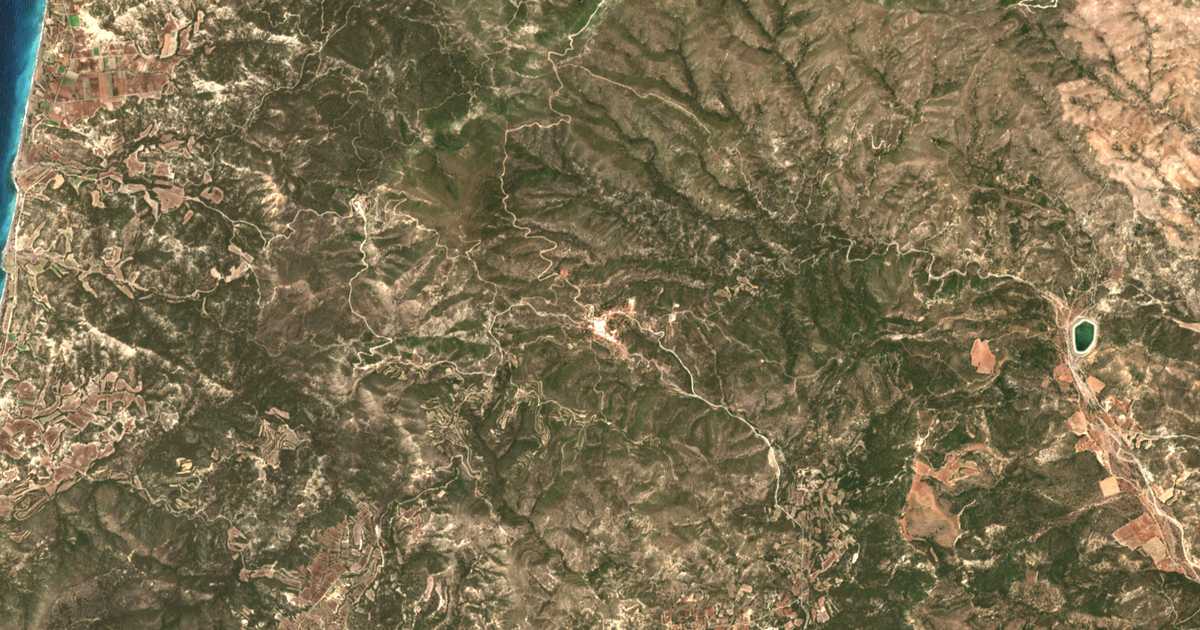 Hartă satelitară: Mesanagrós