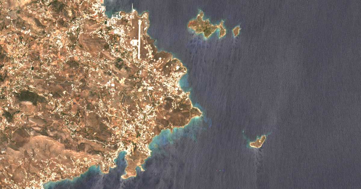 Hartă satelitară: Azólimnos