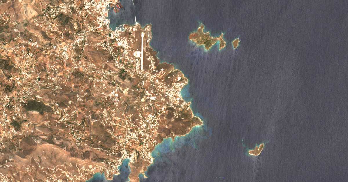 Hartă satelitară: Azólimnos