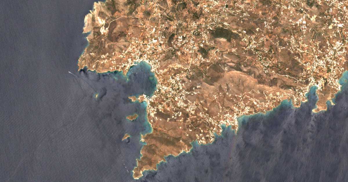 Hartă satelitară: Poseidonía